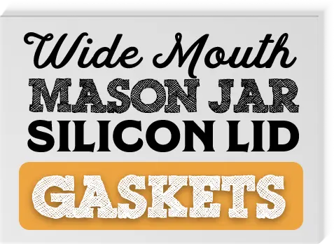 Wide Mouth Mason Jar Silicon Lid Gaskets