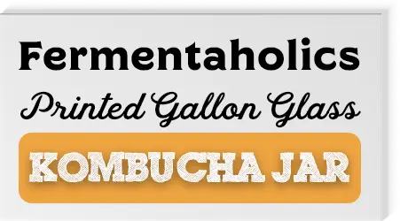 Printed Gallon Glass Kombucha Jar Set