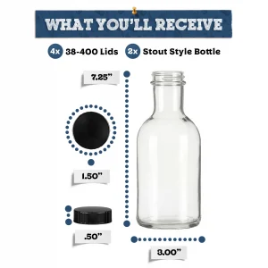 Stout Style Bottles for Secondary Fermentation
