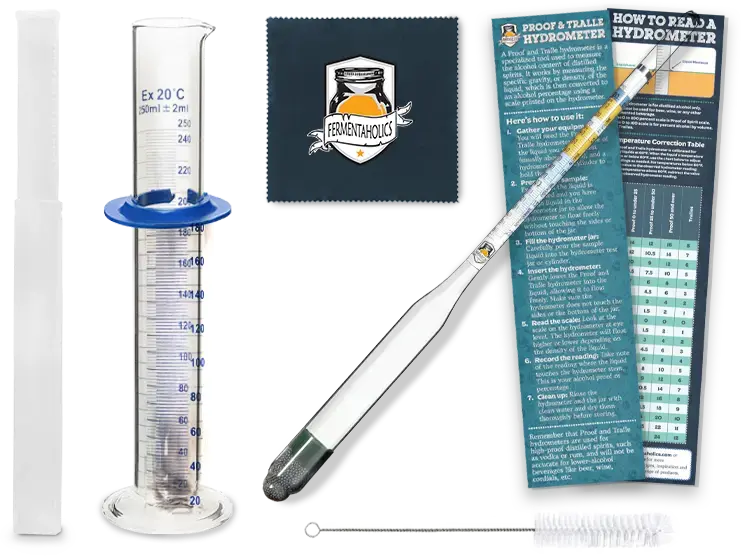 Hydrometer Test Kit With Glass Test Jar