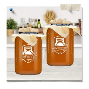 2 Pack Kombucha Glass Jar