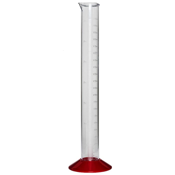 12-Inch Plastic Hydrometer Test Jar With Screw Off Base