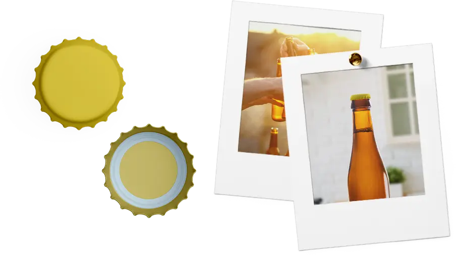Gold Bottle Caps