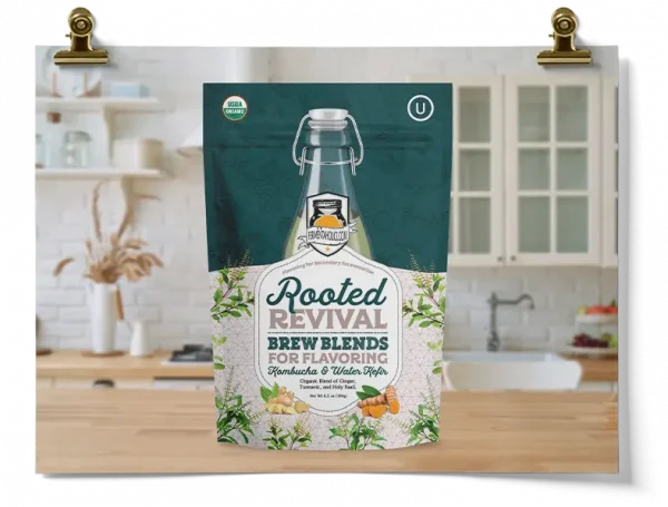 Rooted Revival Second Fermentation Kombucha Flavors