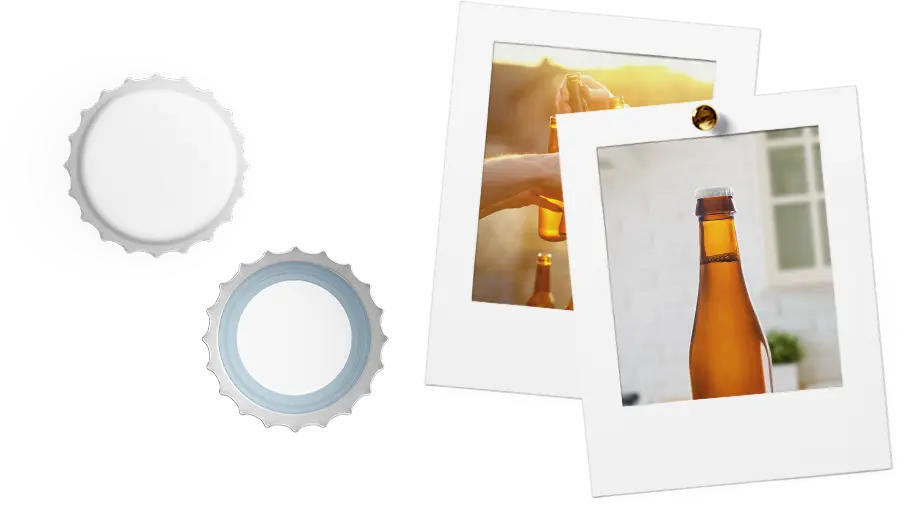 White Bottle Caps