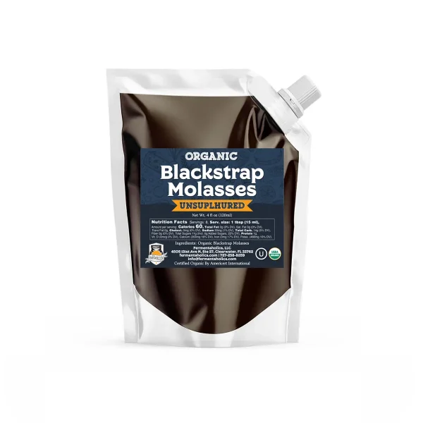Organic Unsulphured Blackstrap Molasses 4 oz