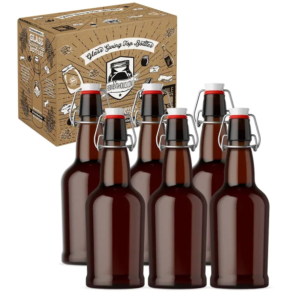 Brown Swing Top Bottles 6 Pack
