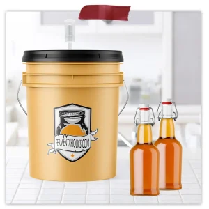 6 Pack Clear Flip Top Glass Bottles