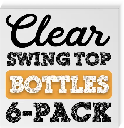 Clear Swing Top Bottles