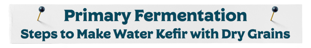 Dry Grain Primary Fermentation