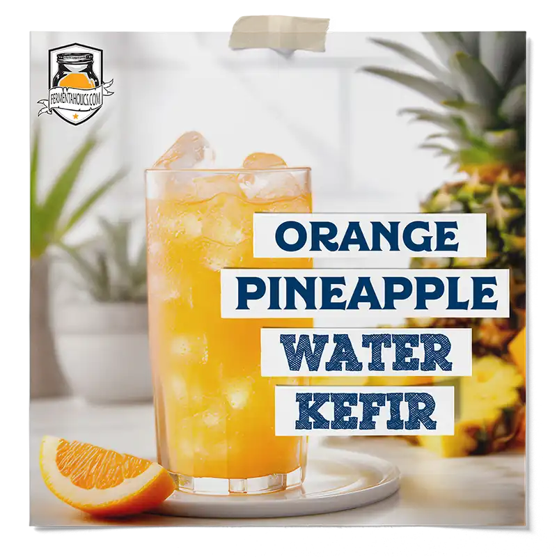 Orange Pineapple Water Kefir