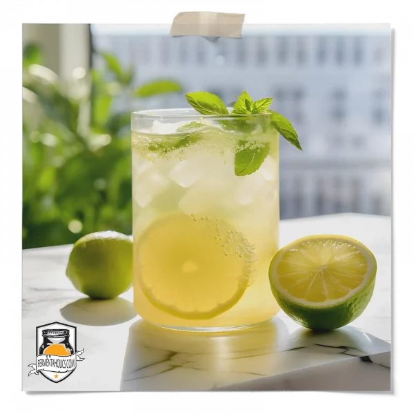 Lemon Lime Mint Kombucha