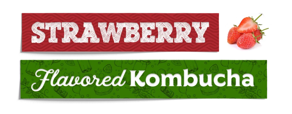 Strawberry Flavored Kombucha