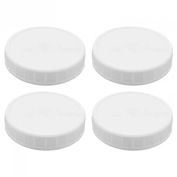 4-Pack Wide Mouth Mason Jar Fermenting Lids