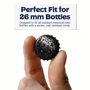 Black Bottle Caps