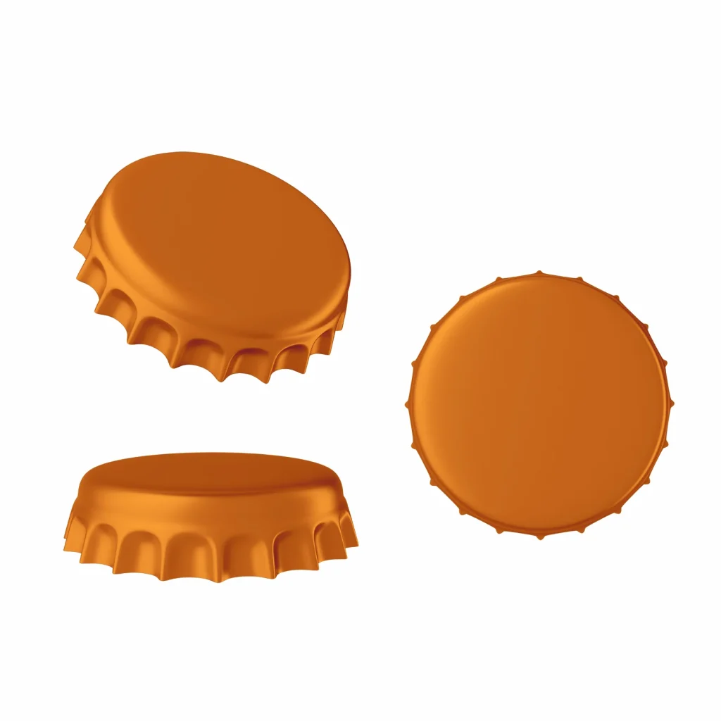 Orange Bottle Caps