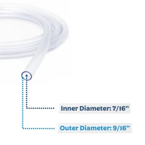 Clear Tubing, 7/16" ID x 9/16" OD - 5ft