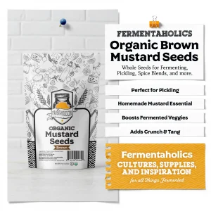 Organic Brown Mustard Seeds 8 oz