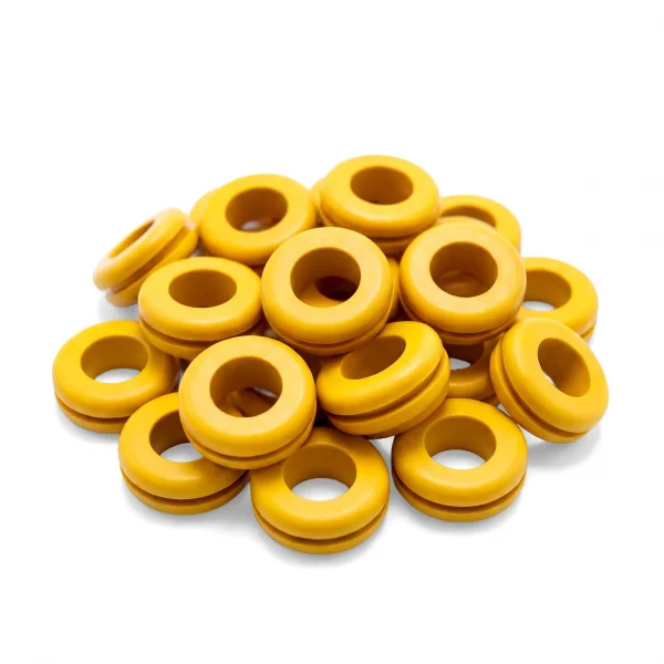 Orange Rubber Grommets