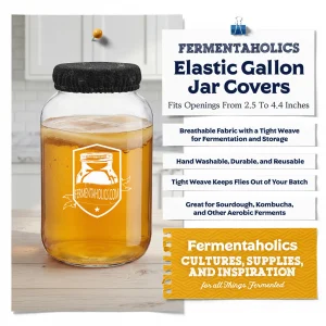 Black Breathable Gallon Jar Cover