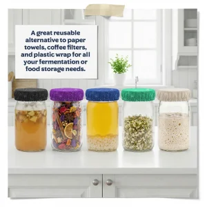 Purple Elastic Mason Jar Cover